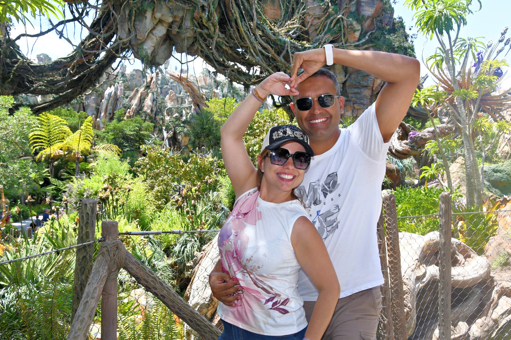 Vanessa e André em uma viagem